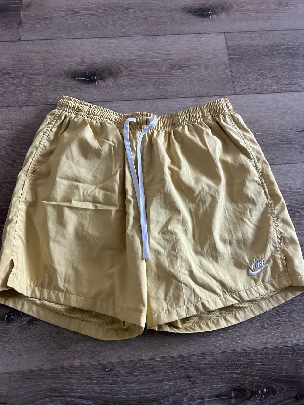 Nike Yellow Men's Athletic Shorts